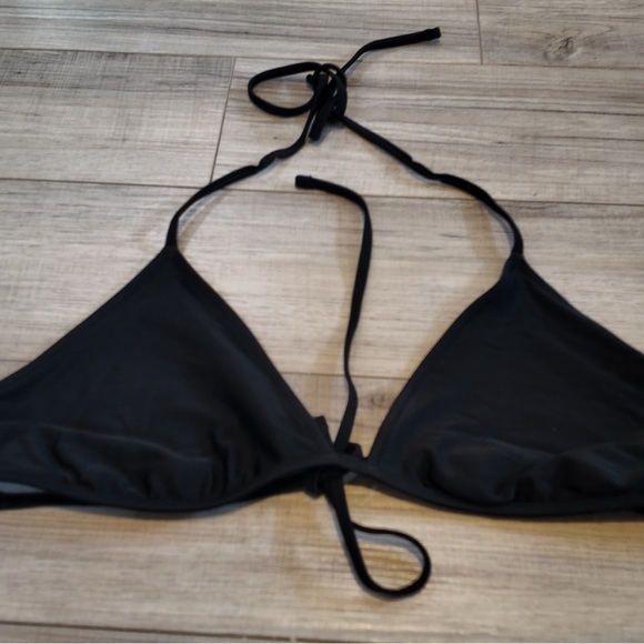 Aerie Black Triangle Bikini Top XL | Classic Swim, Adjustable Straps Summer Chic - Picture 8 of 13